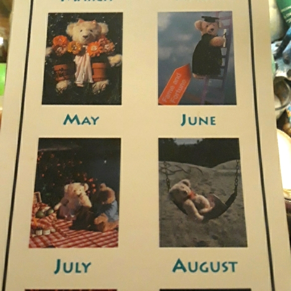 Vintage Teddy Bear Birthday Calander 1992 - Picture 5 of 9